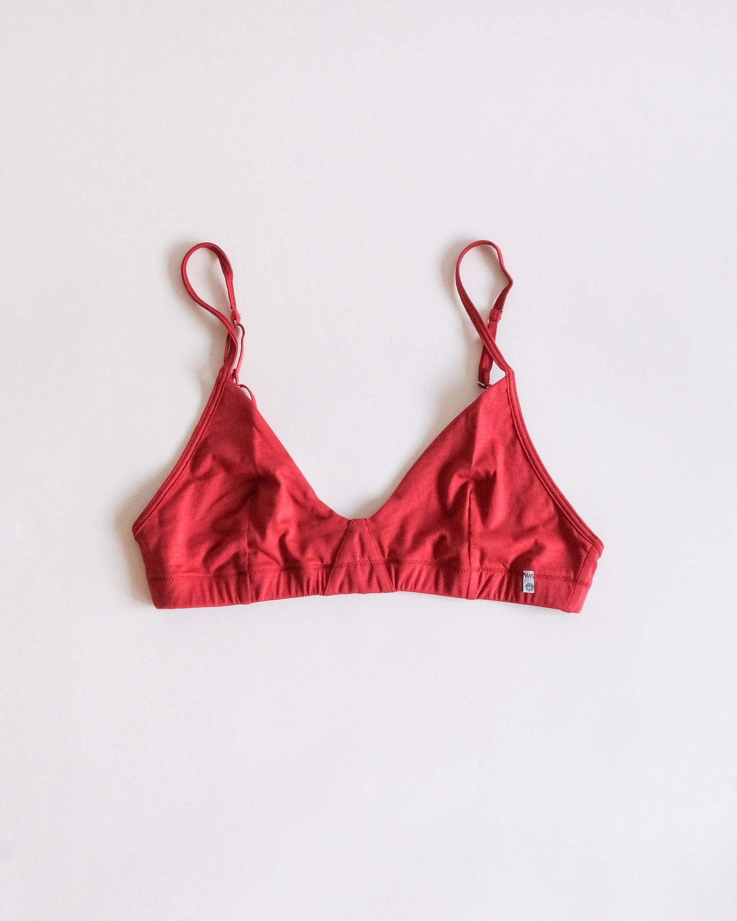 triangle bra - Crimson