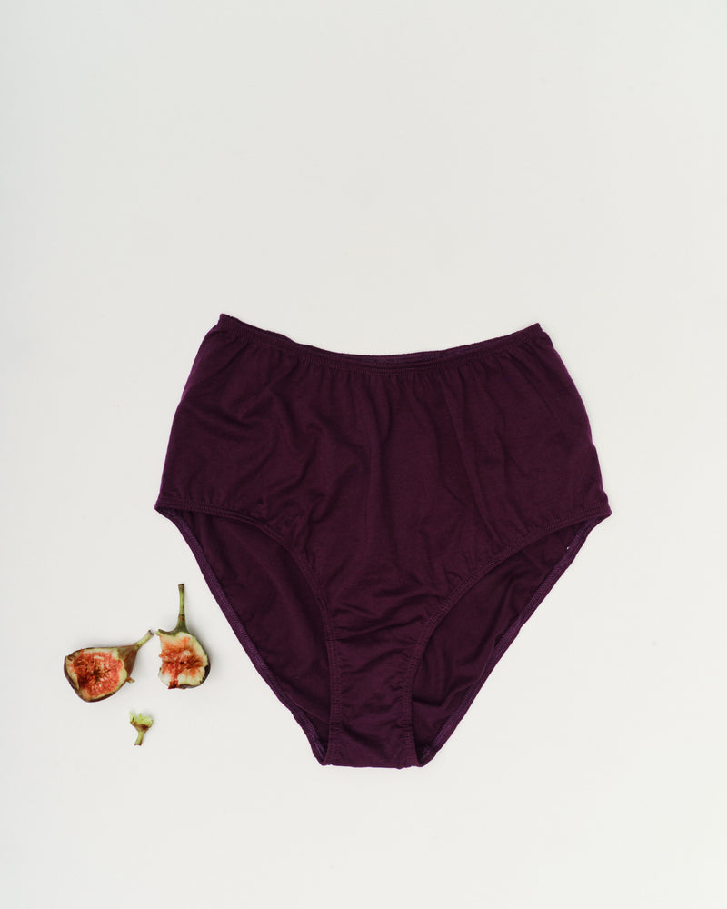 High-waisted Brief - Garnet