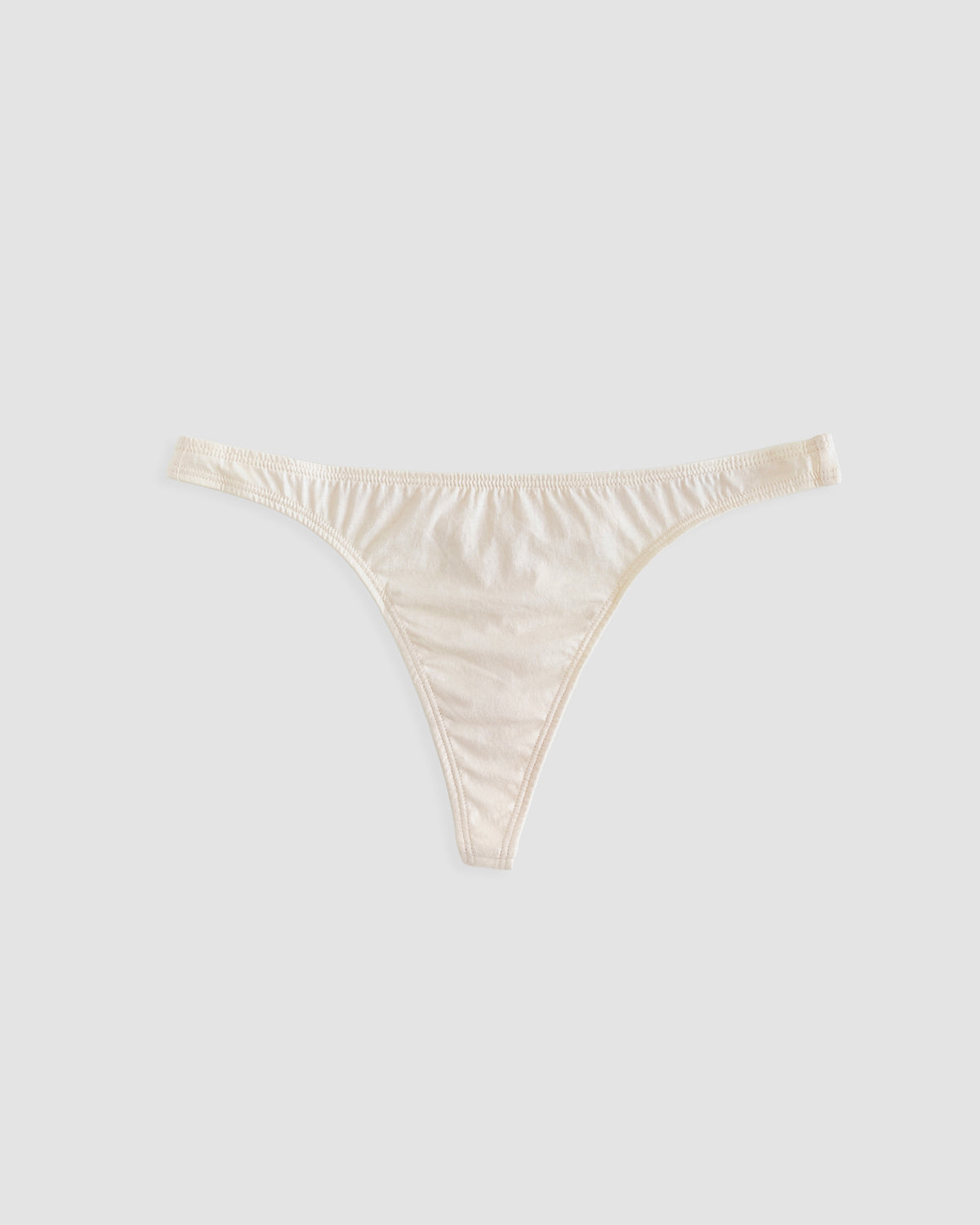 front of cotton thong in greige