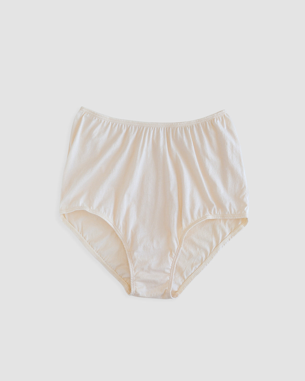 front of high-waisted brief full coverage in greige