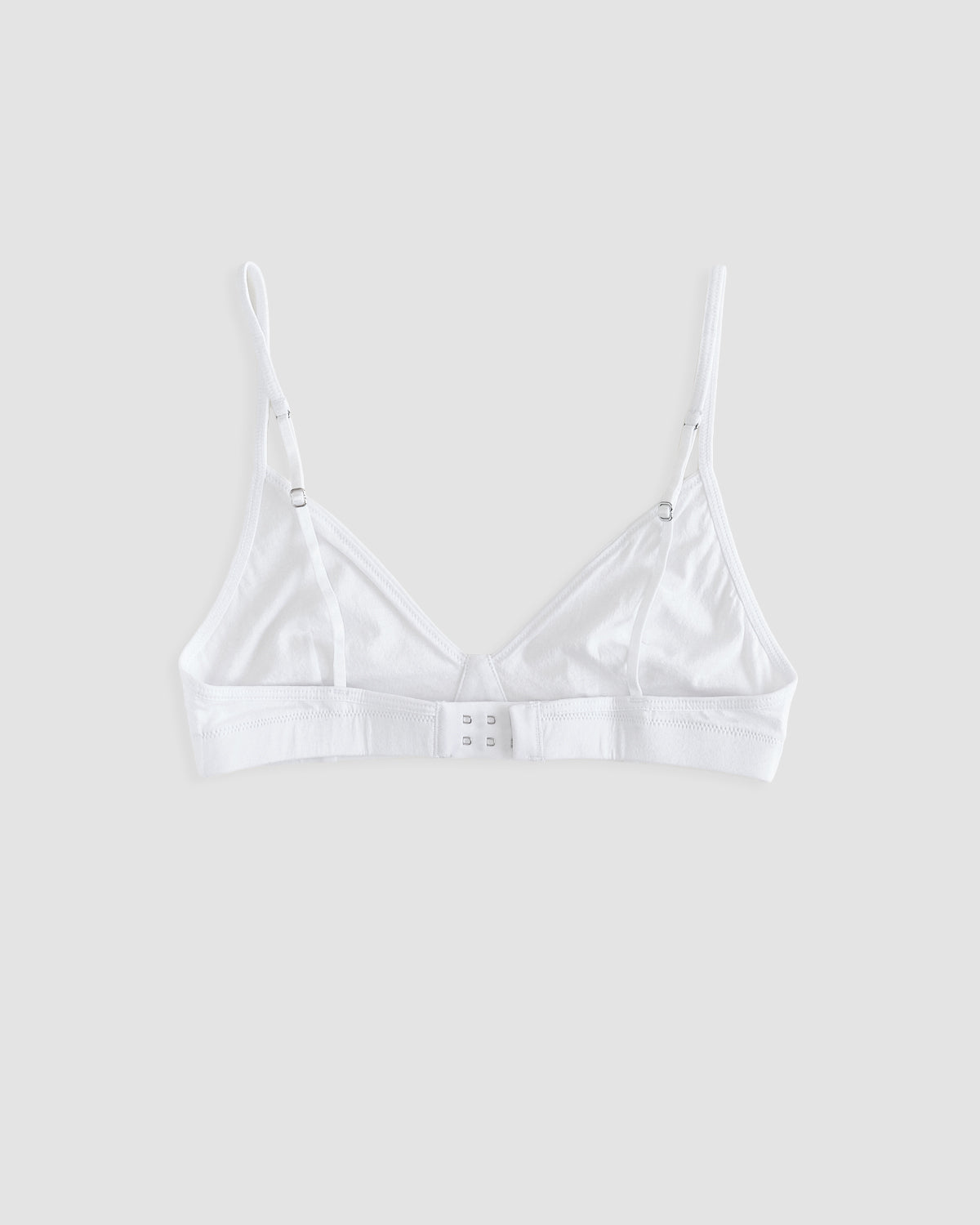 back of triangle bra in chalk
