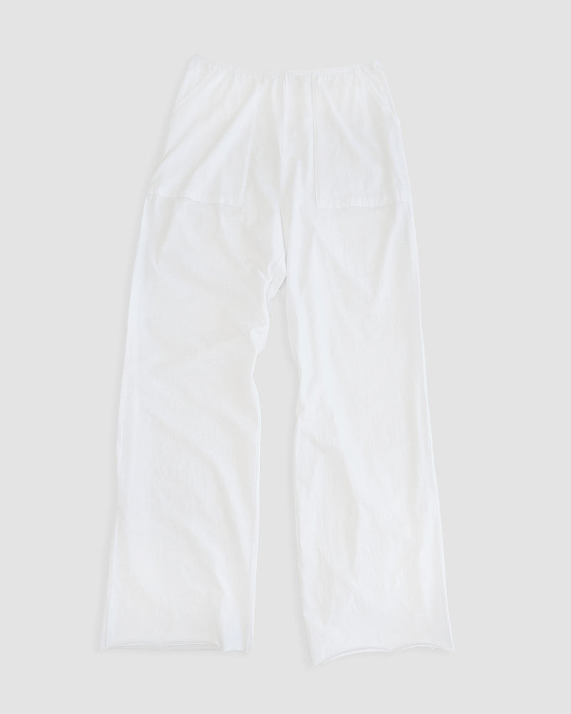 front of lounge pant in chalk