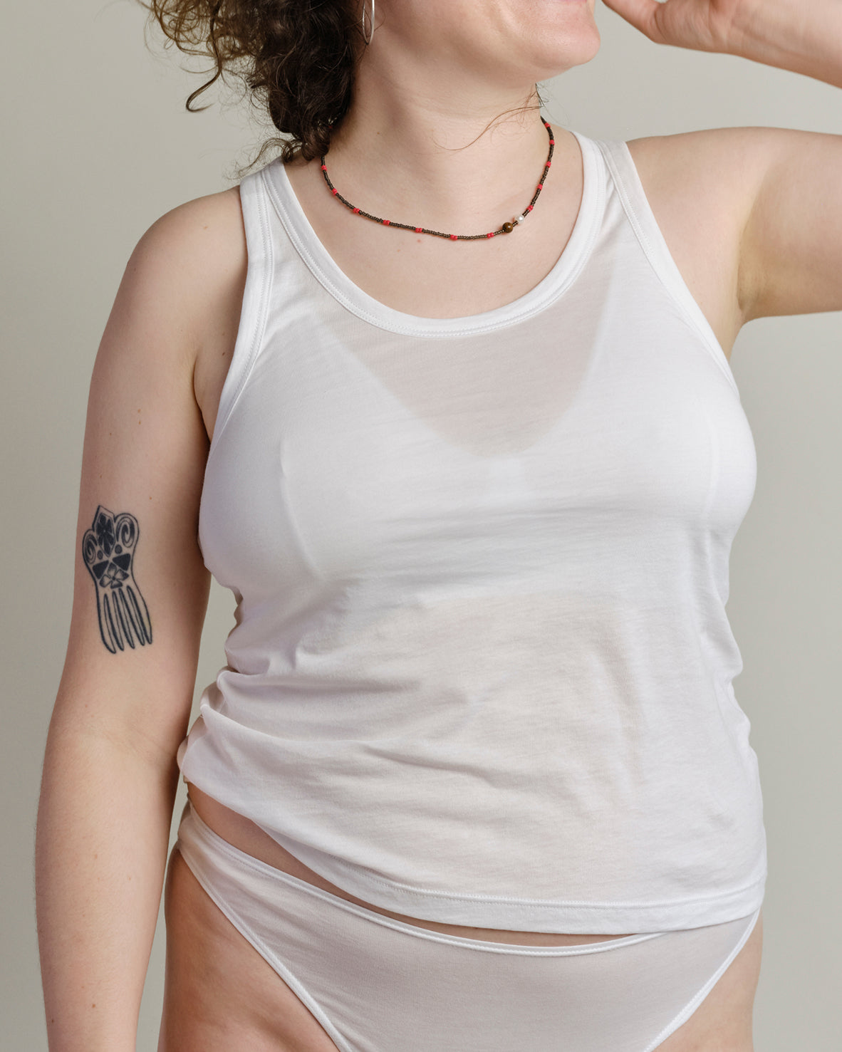 Goldie Tank - Chalk