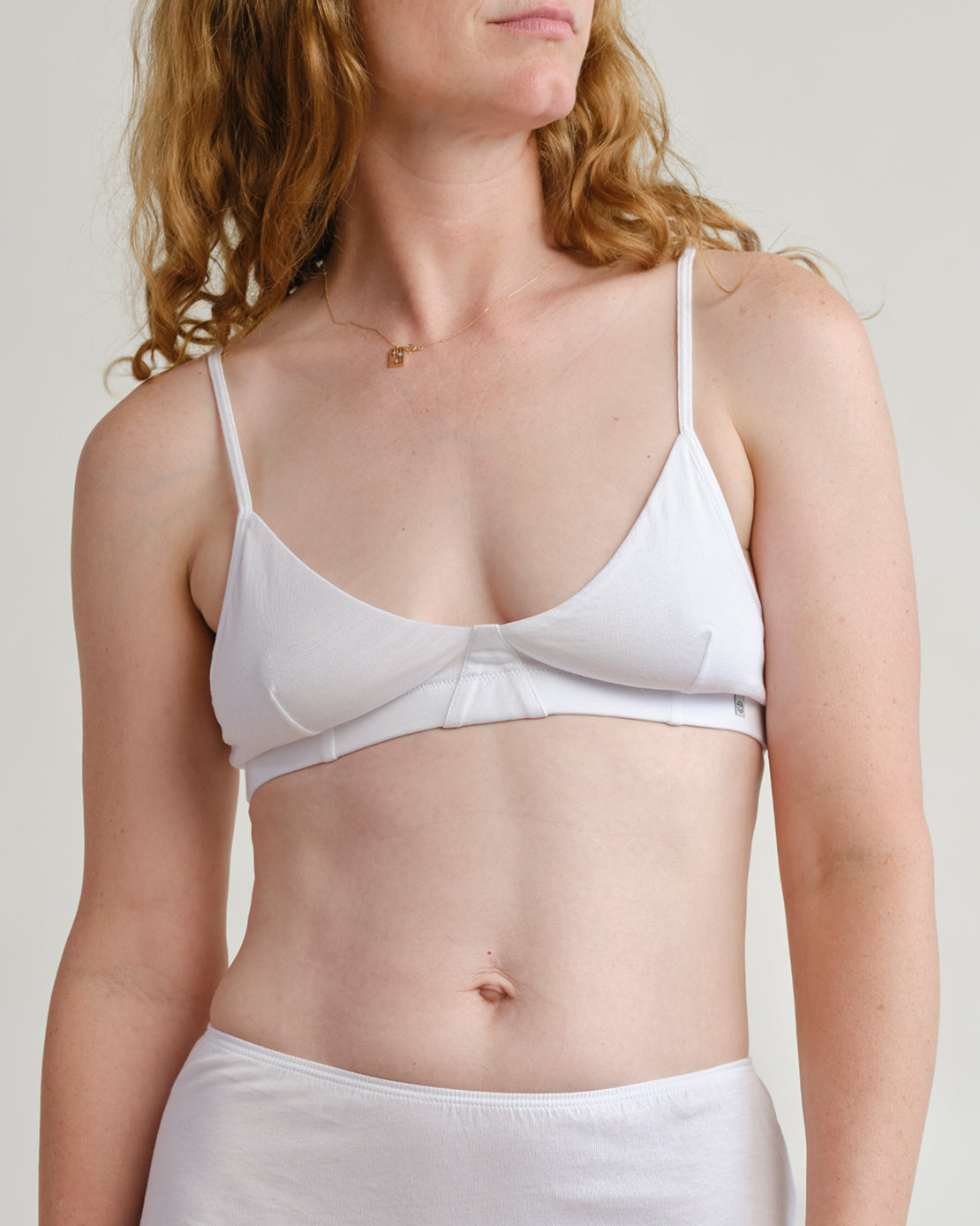triangle bra - Chalk