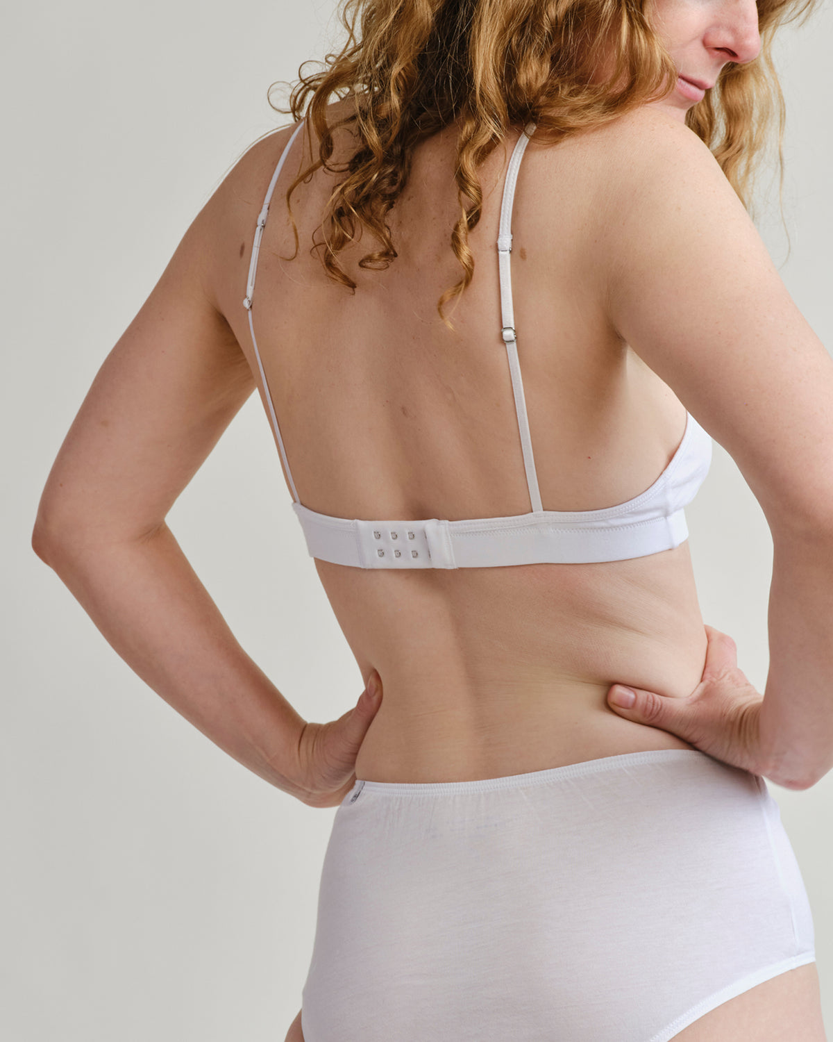triangle bra - Chalk