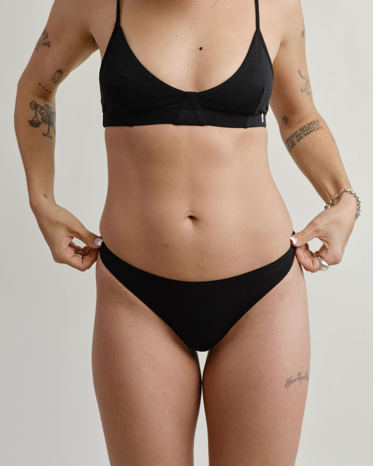 Cotton Thong - Midnight