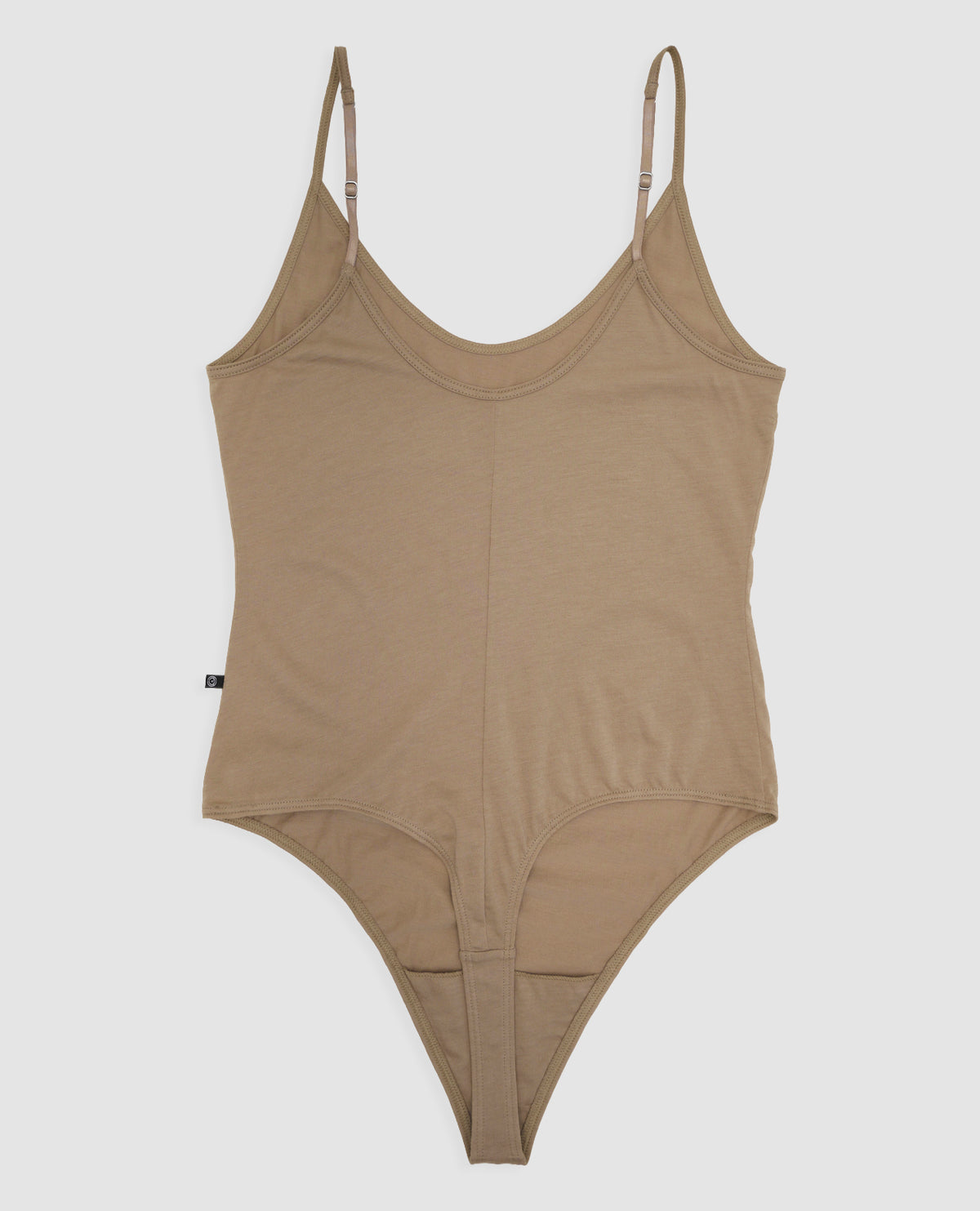 Cami Thong Bodysuit - Smoke