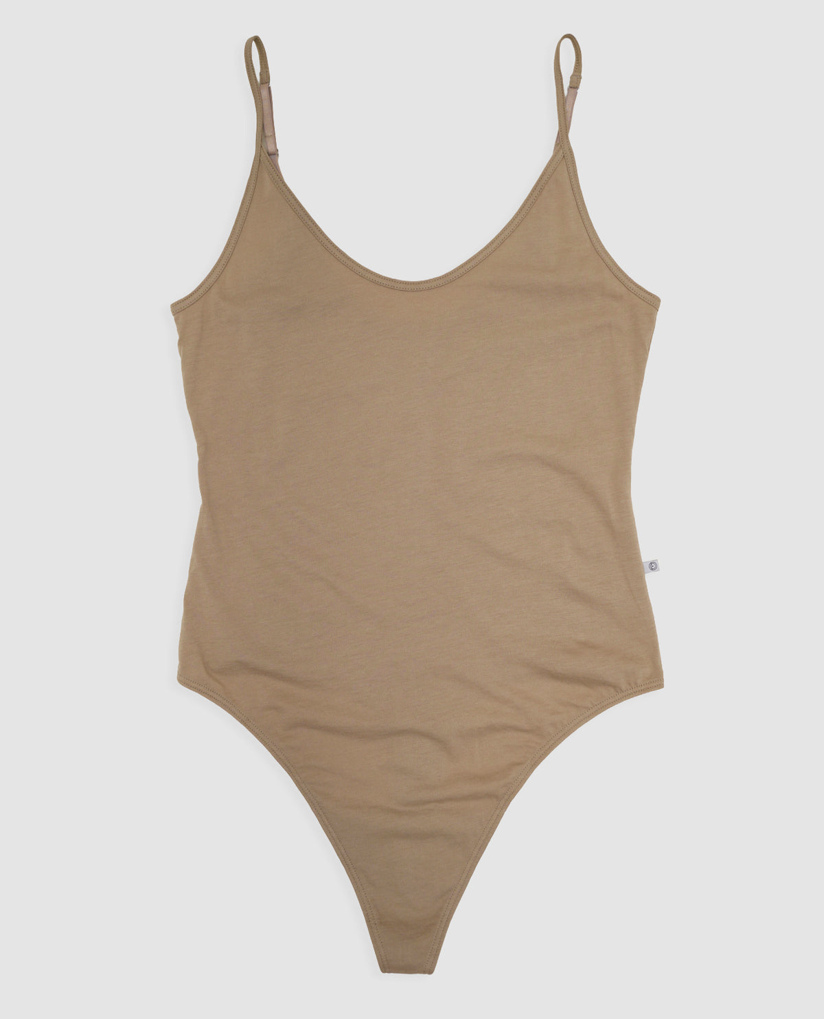 Cami Thong Bodysuit - Smoke