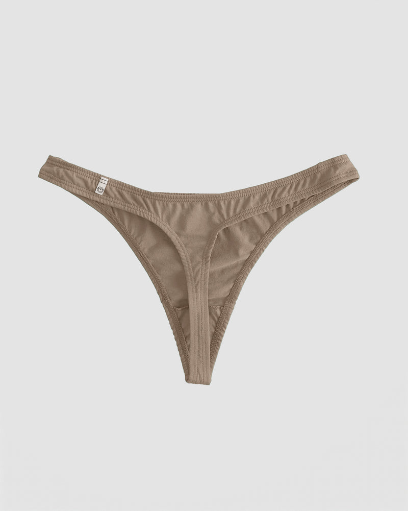 Cotton Thong - Smoke