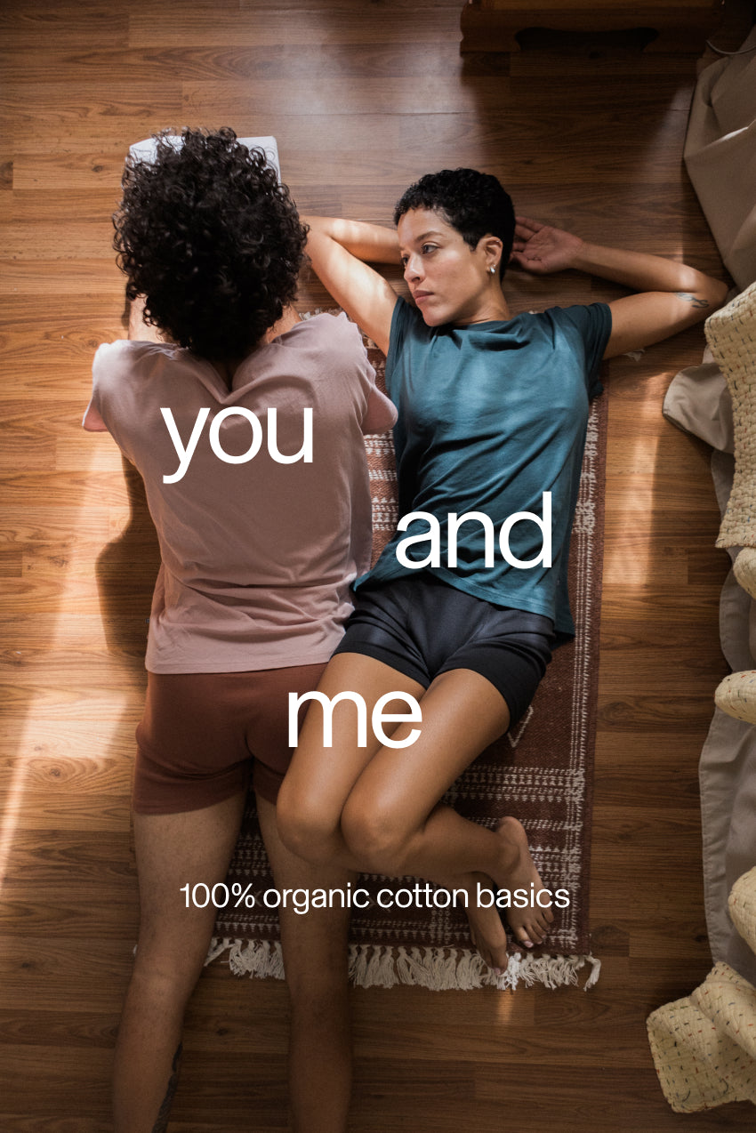 100% organic cotton underwear for people.