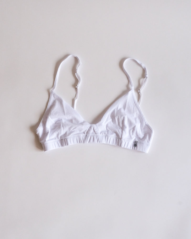 *New* triangle bra - Chalk