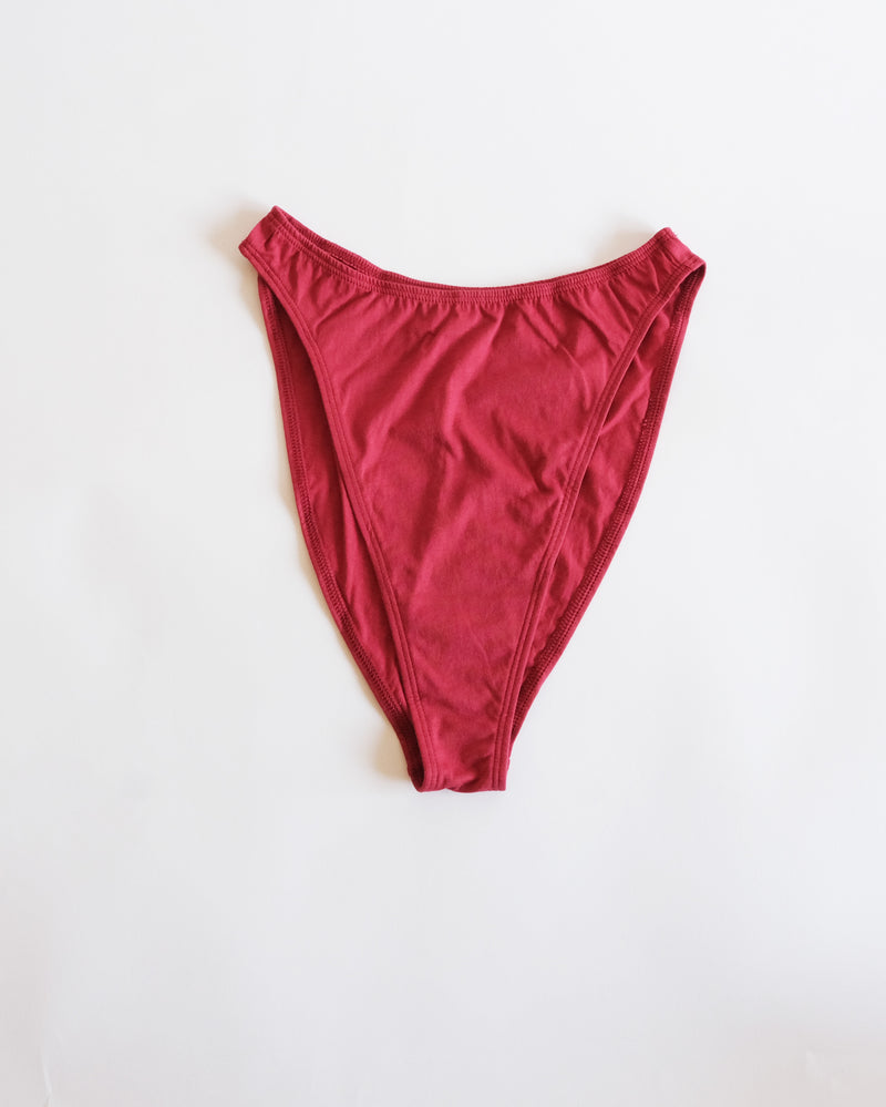 High-waisted French Cut - Crimson