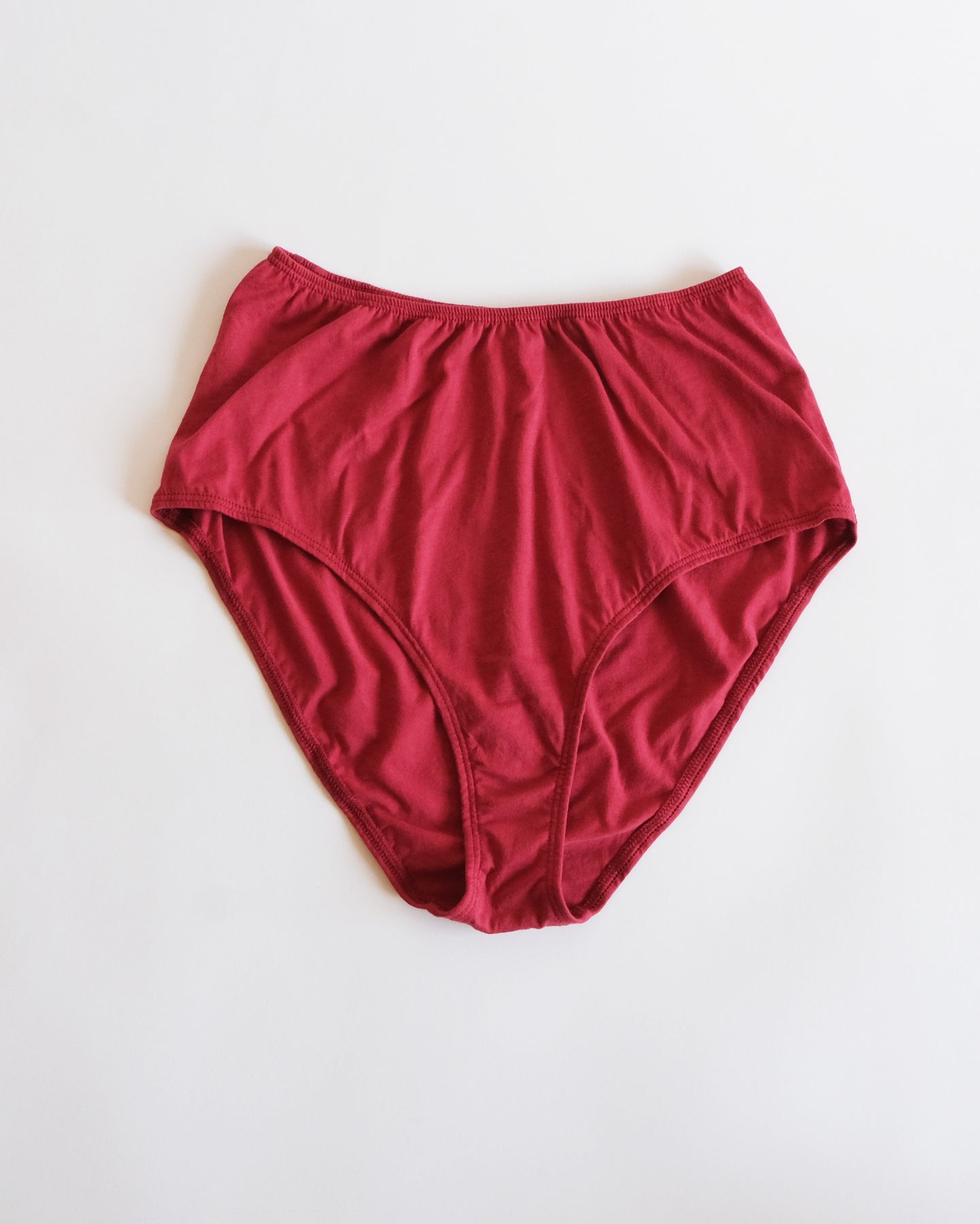 High-waisted Brief - Crimson