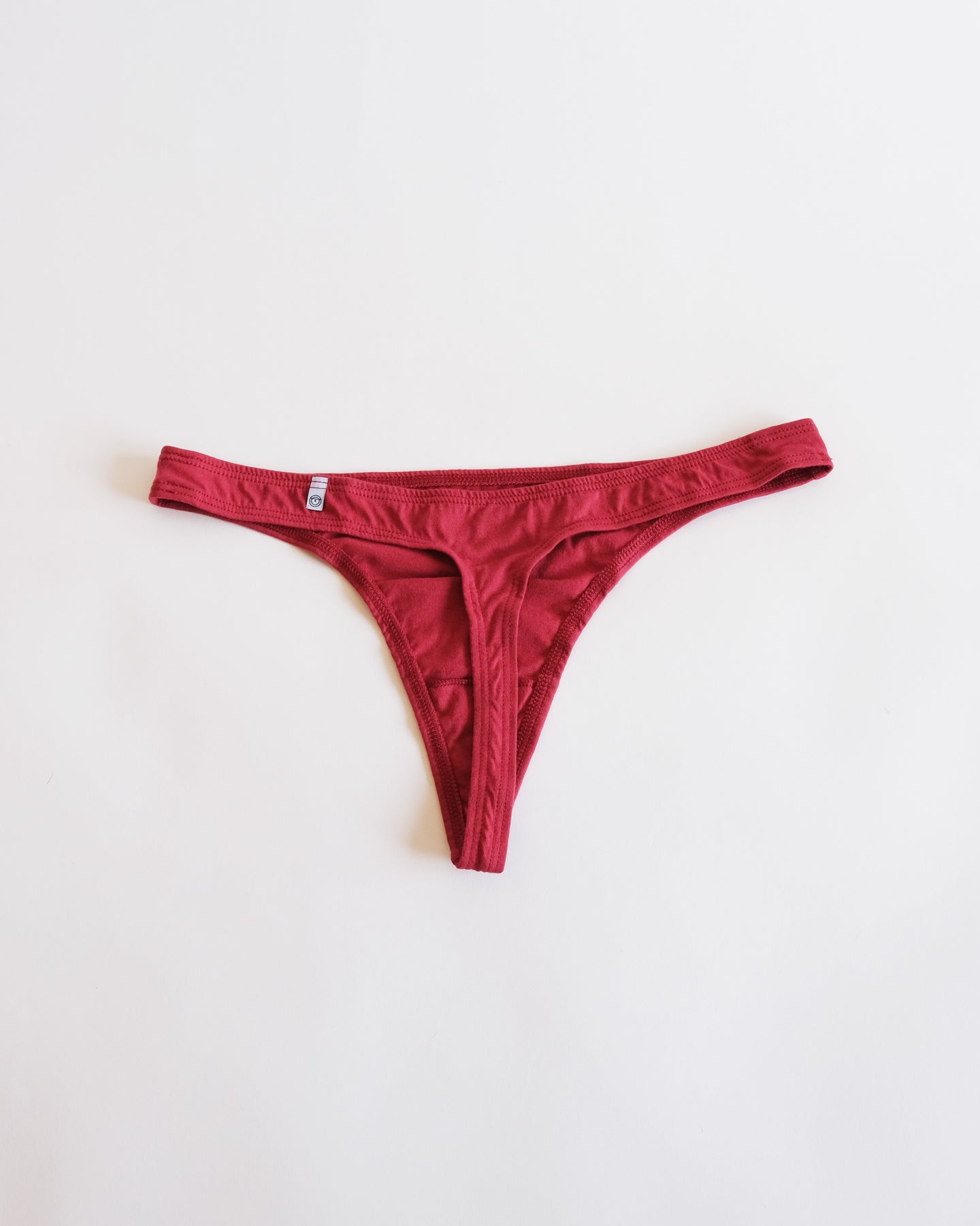 Cotton Thong - Crimson