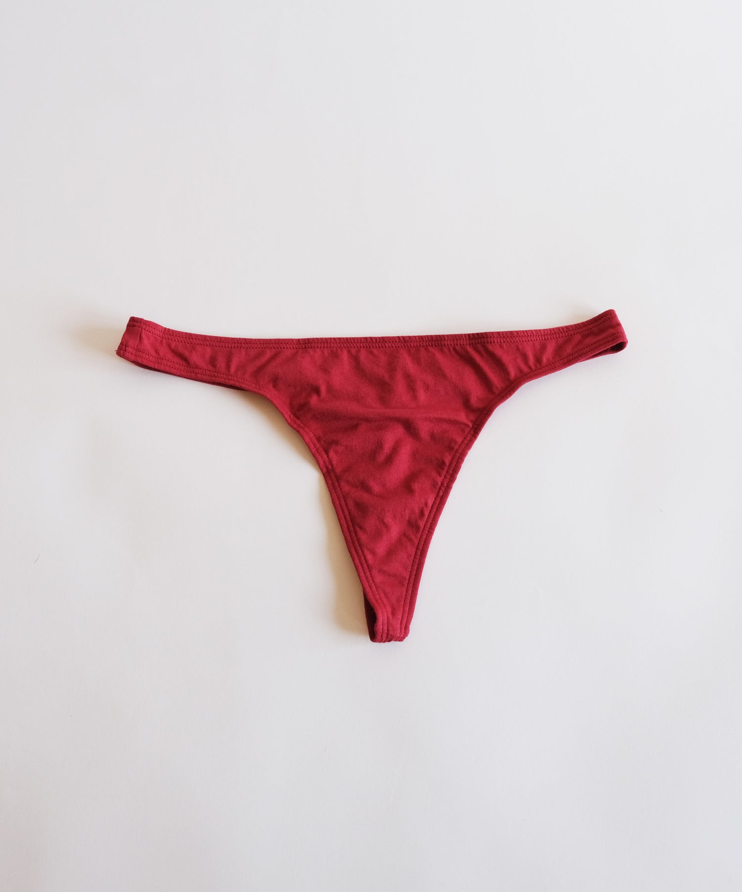 Cotton Thong - Crimson