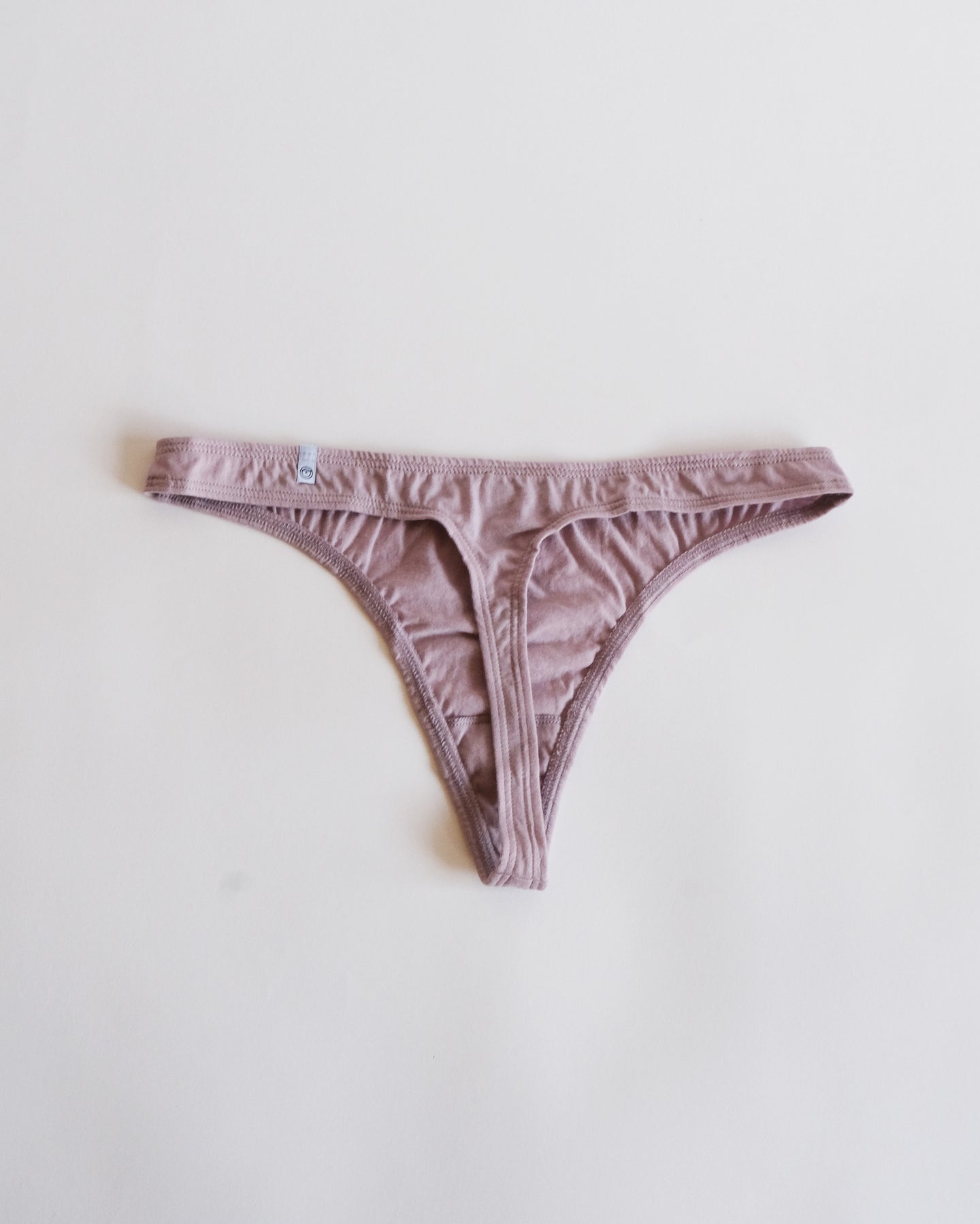 Cotton Thong - Dusty Mauve