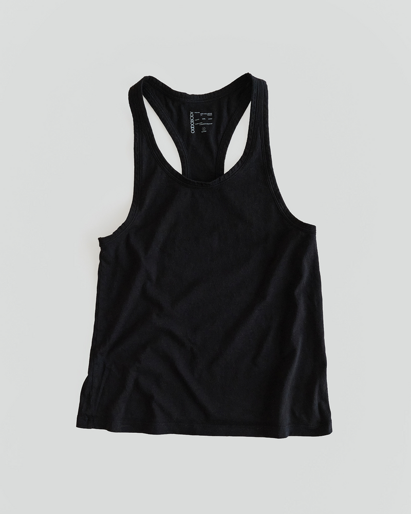 goldie capsule tank in midnight front