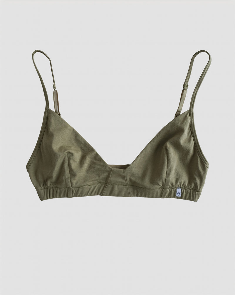triangle bra - Olive