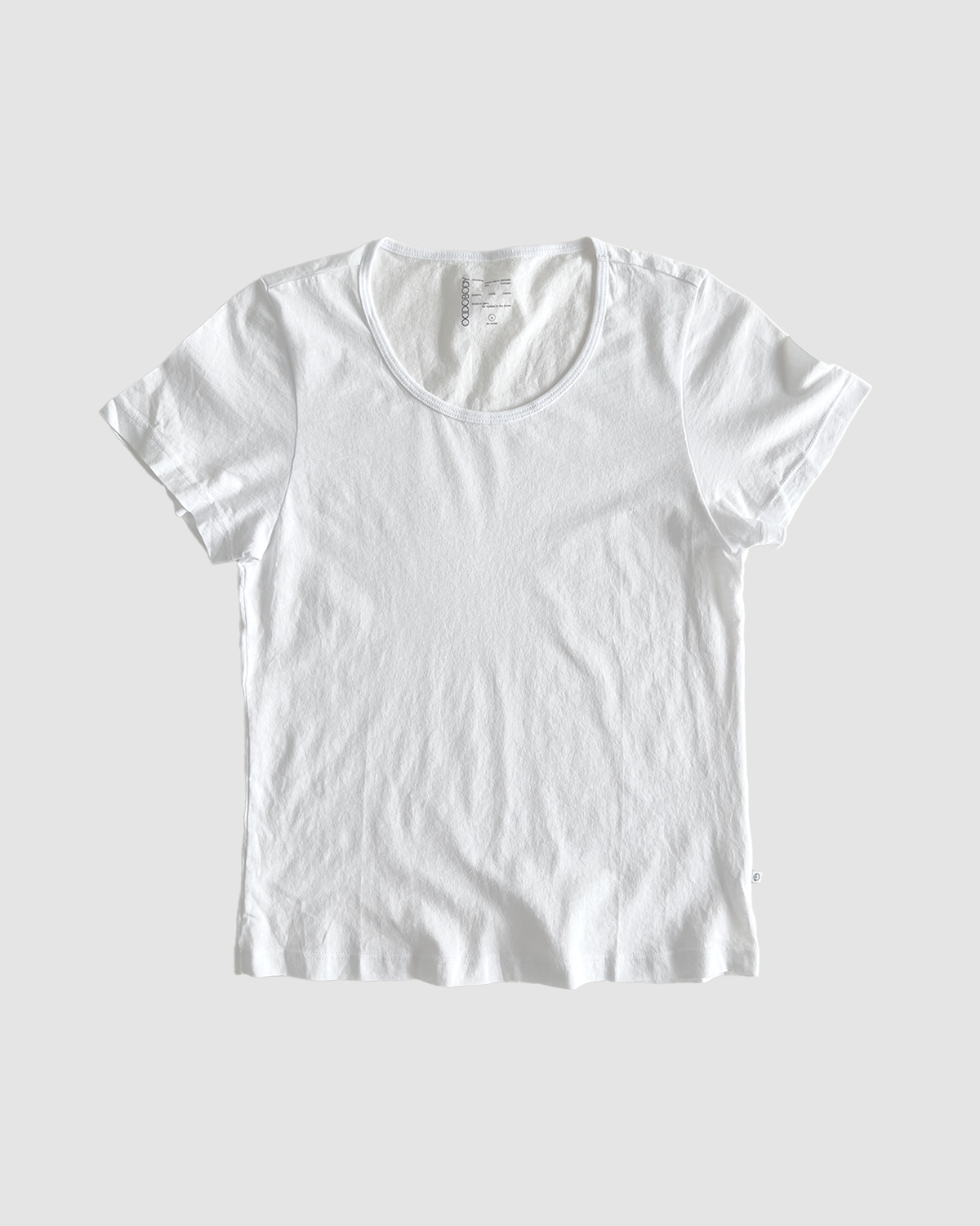 front of baby tee in chalk