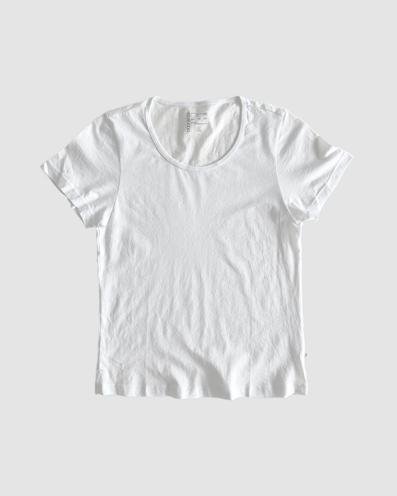 front of baby tee in chalk