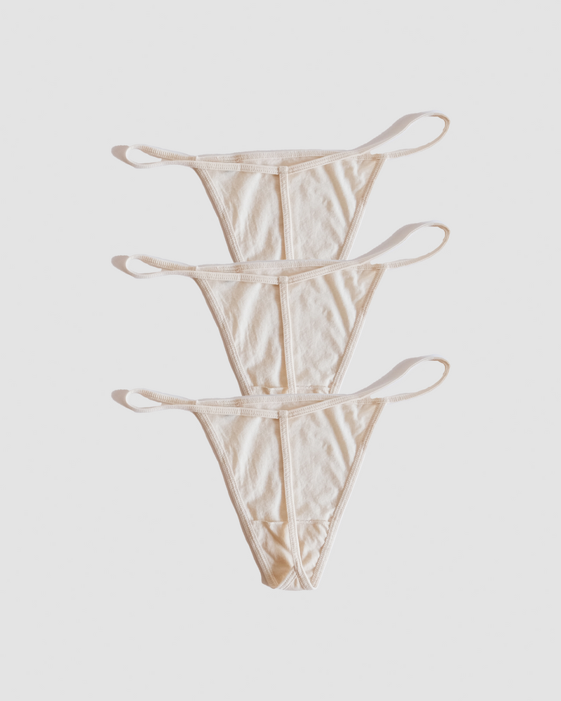 3-Pack T-string Greige