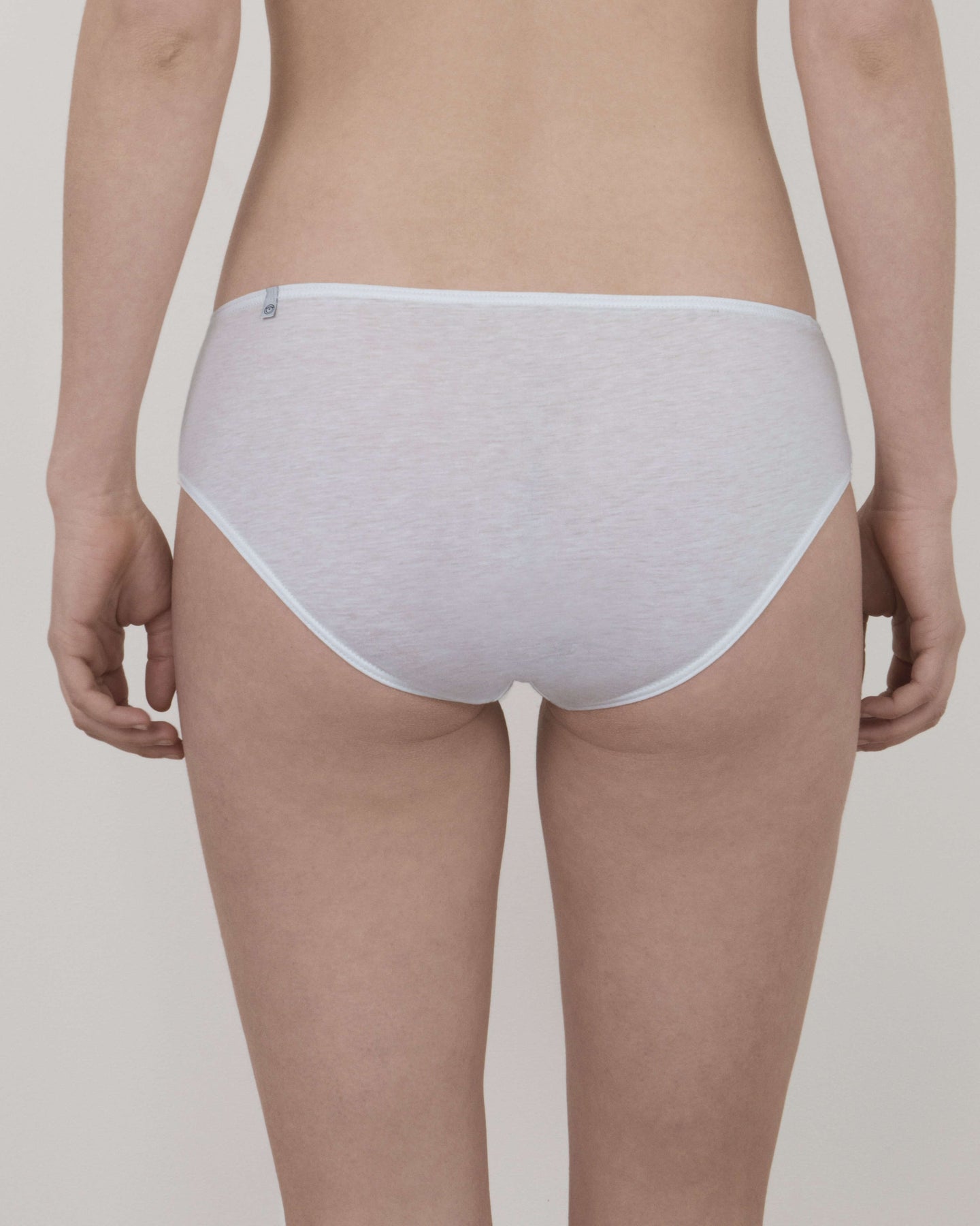 ODDO BODY 100% Organic Pima Cotton Underwear High Waisted (Chalk