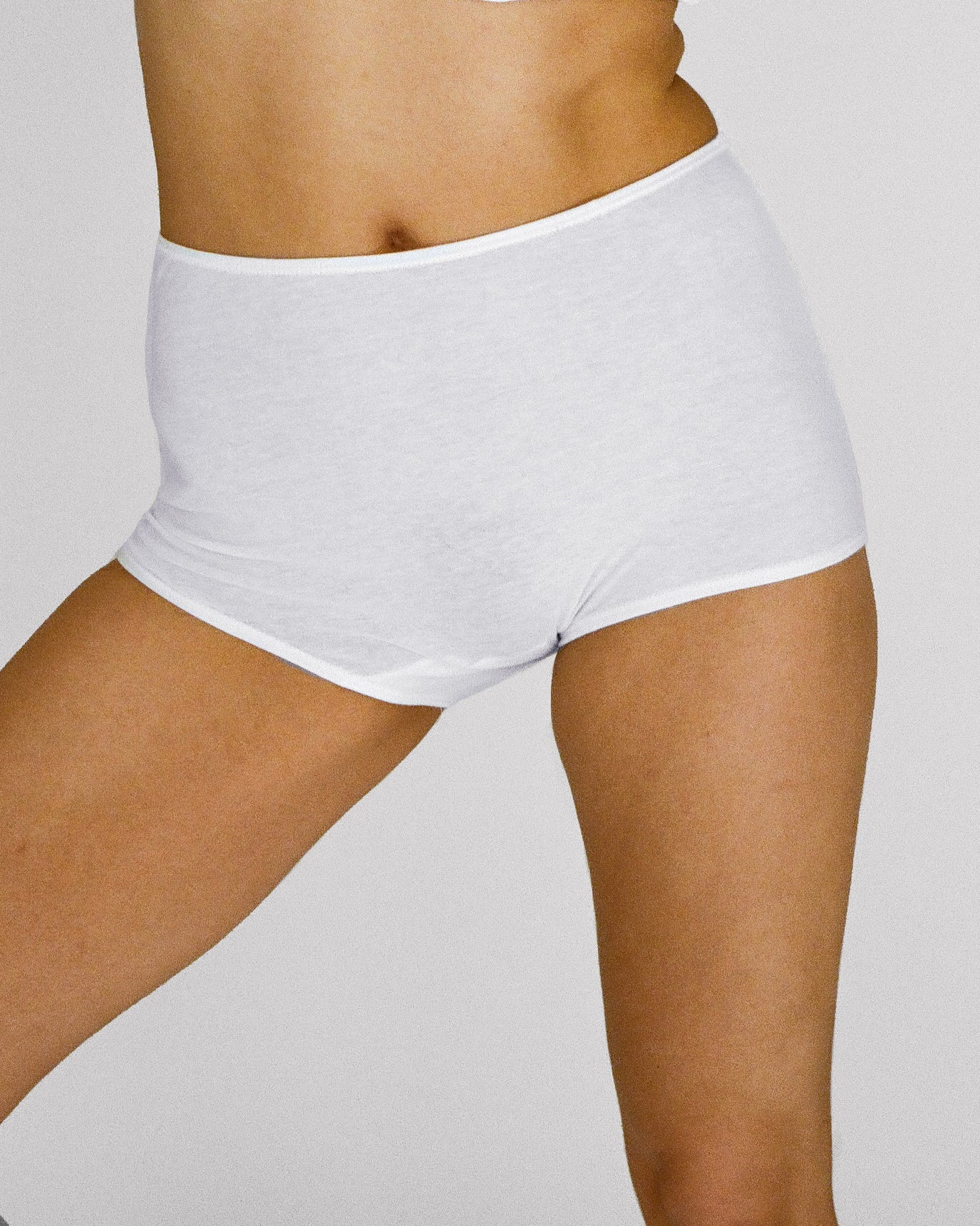 sleep short − 100% organic high waisted cotton underwear